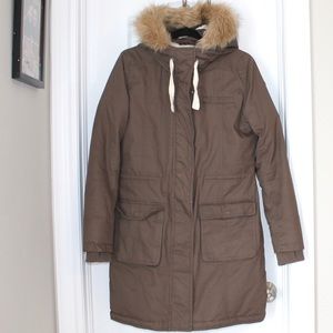 ROXY winter parka fur hood insulated